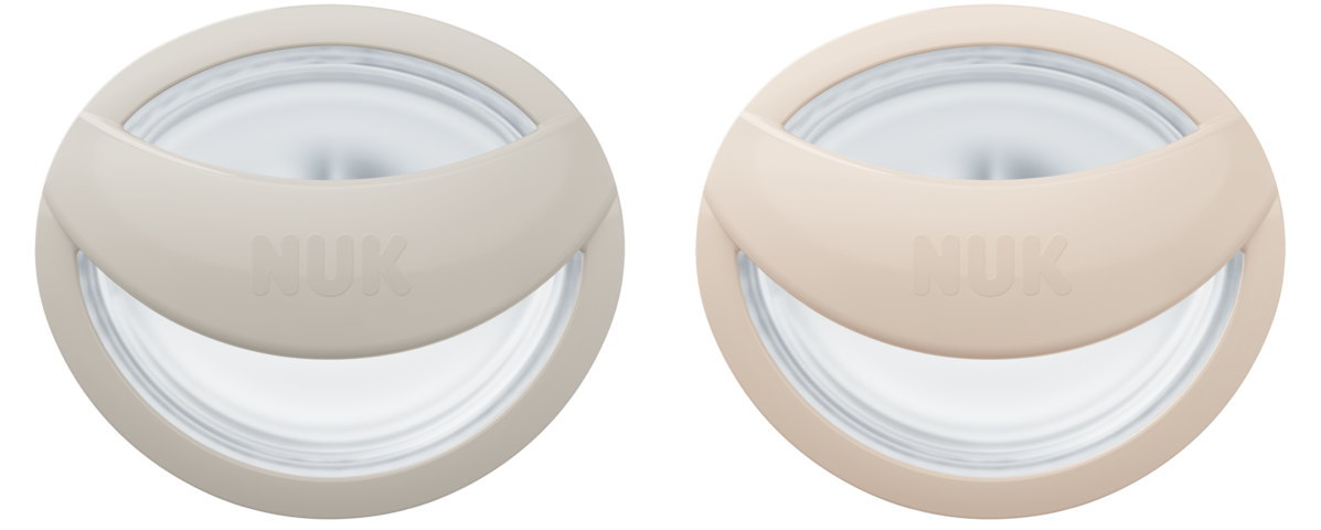 NUK Пустышка 0-9 мес сил Mommyfeel 2 шт Серая
