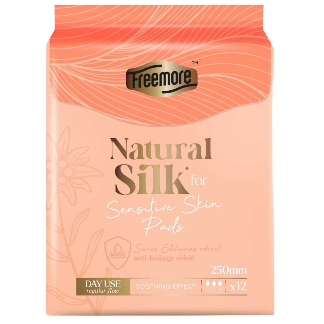 Freemore Прокладки Natural Silk дневные с шелковыми волокнами, 250мм, 12 шт