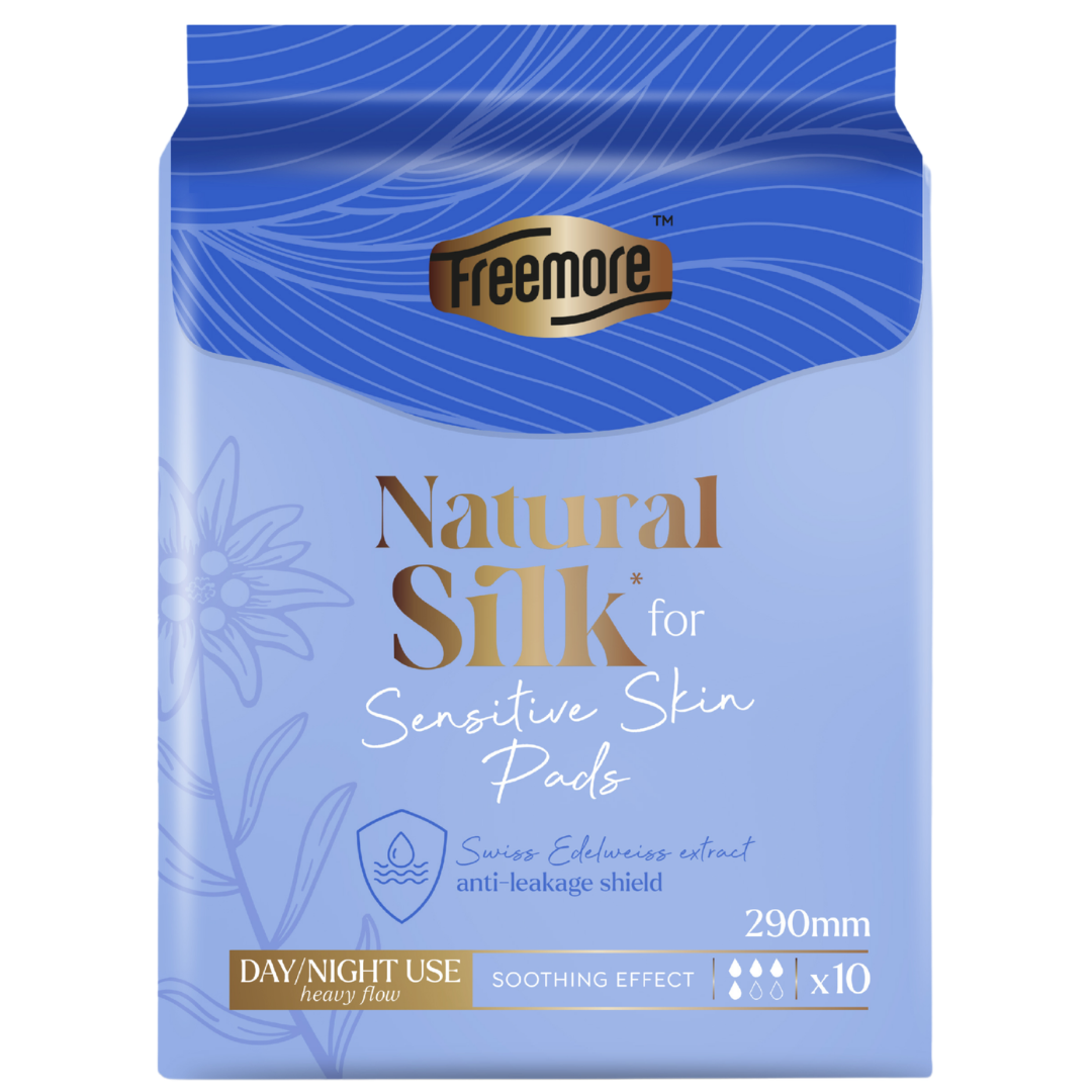 Freemore Прокладки Natural Silk день/ночь с шелковыми волокнами, 290мм, 10 шт